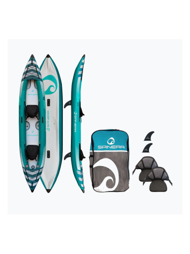 SPINERA Hybris 410 teal/white/grey Надуваем каяк за 2 лица