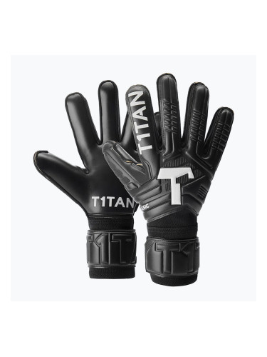 T1TAN Classic 1.0 Black-Out FP Вратарски ръкавици черни
