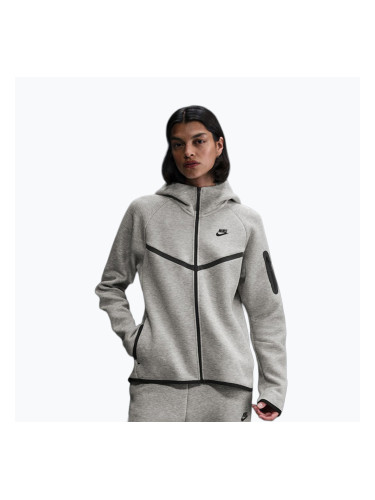 Дамски суитшърт Nike Sportswear Tech Fleece Windrunner dark grey melange/black