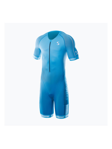 Мъжки гащеризон за триатлон Synergy Elite Short Sleeve Trisuit cobalt blue