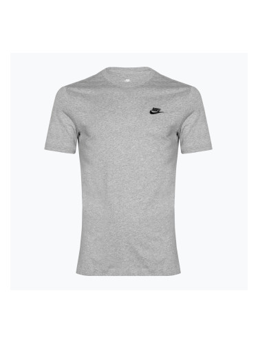 Мъжка тениска Nike Sportswear Club dark grey heather/black