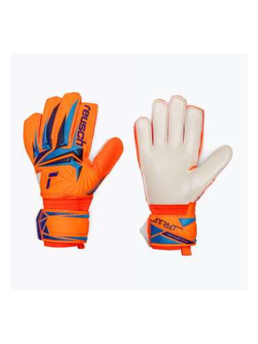Вратарски ръкавици Reusch Attrakt Solid shocking orange/blue