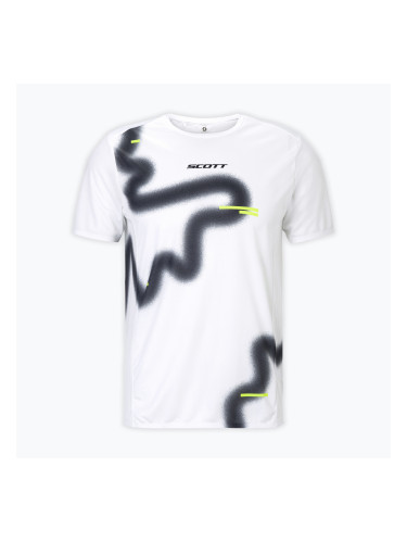Мъжка тениска за бягане SCOTT RC Run white/black