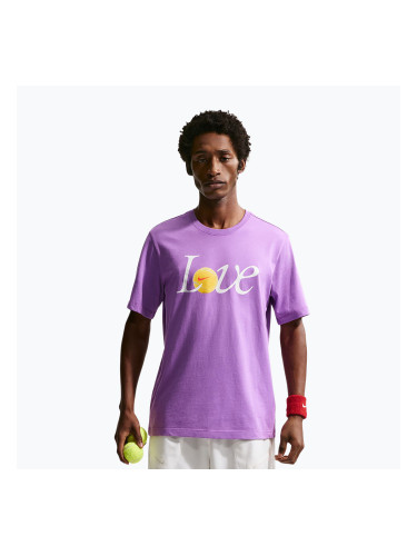 Мъжка тениска/фланелка за тенис Nike Court Love bright violet