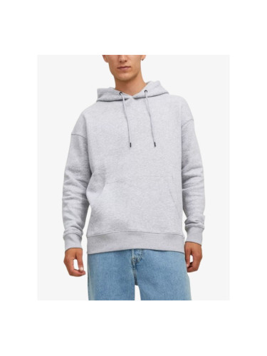 JACK&JONES Jjester Basic Sweat Hood Noos Light Grey Melange