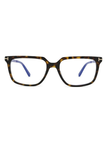Tom Ford FT6039-B 052 54 - диоптрични очила, правоъгълна, дамски, кафяви