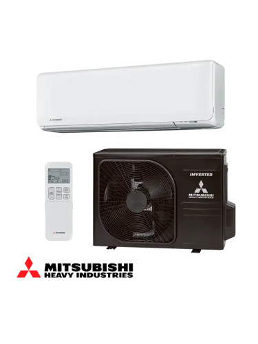 Инверторен климатик Mitsubishi Heavy Industries SRK 35 ZT-WF + SRC 35 ZT-WB - бял