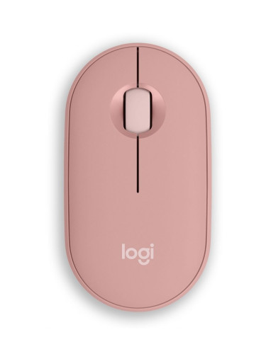  Мишка Logitech - Pebble Mouse 2 M350s, оптична, безжична, Rose