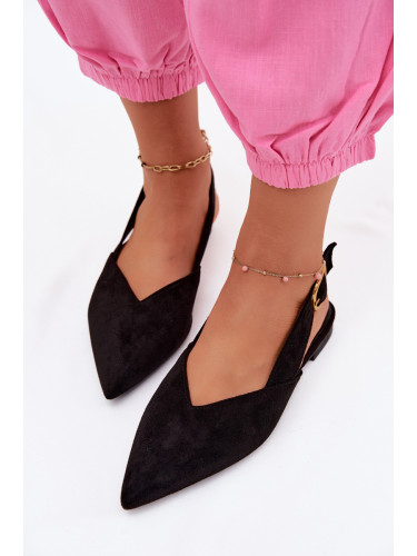 Черни балерини Boto Palerra Eco Suede