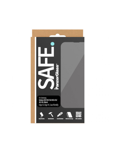 Стъклен протектор Safe за Samsung Galaxy A52/A52 5G / A53 CaseFriendly - Черен, 118191