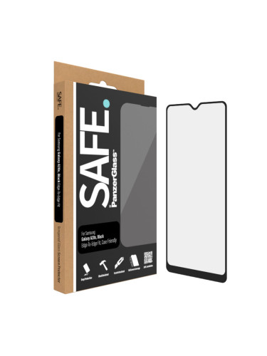 Стъклен протектор Safe за Samsung Galaxy A20s CaseFriendly - Черен