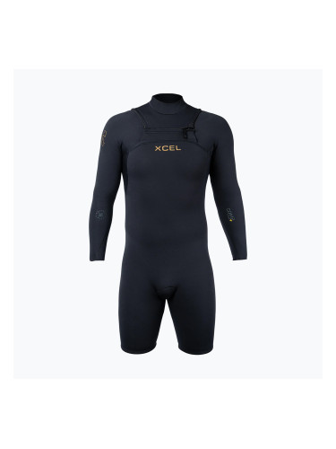 Мъжки неопреннов костюм за плуване Xcel Comp+ Spring 2/1,5 mm LS black