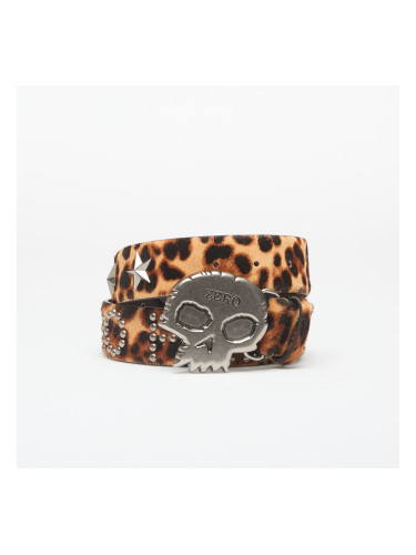 Колан PLEASURES Leopard Studded Belt Leopard L/XL