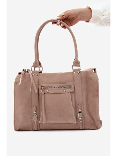 Голяма бежова чанта Flora&Co Nolita