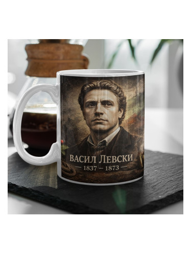 Патриотична чаша с Васил Левски - Ако спечеля