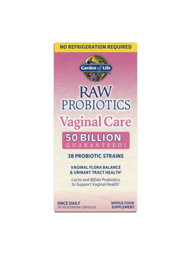 GARDEN OF LIFE - Raw Probiotics Vaginal Care (Shelf-Stable) - 30 vcaps