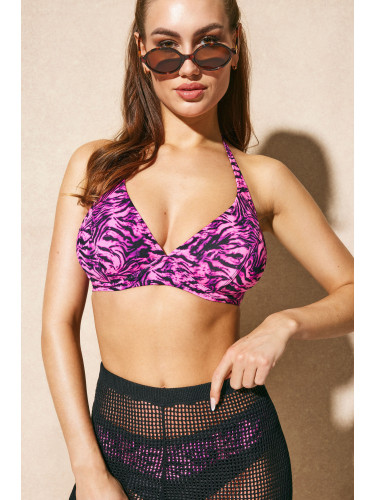 Горнище на бански костюм Panther Pink