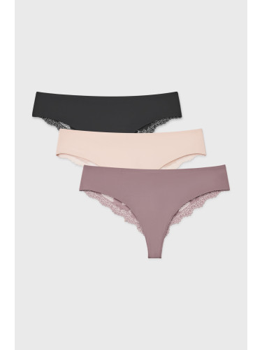 3PACK бразилски бикини Simple Lace