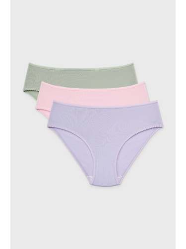 3PACK класически бикини Jess с по-висока талия