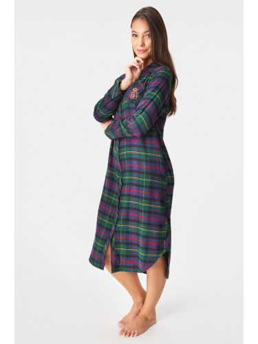 Нощница Ralph Lauren Brushed Twill дълга