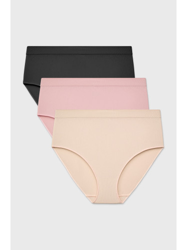 3PACK класически бикини Flexi с по-висока талия безшевни