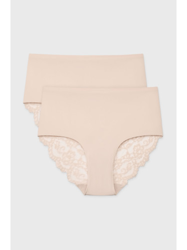 2PACK класически бикини Simple Lace с по-висока талия
