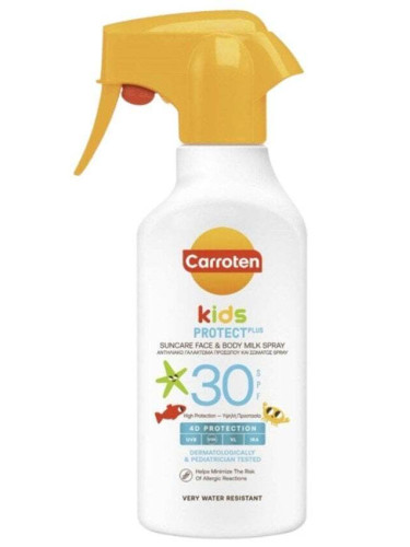 Carroten Kids Слънцезащитно спрей мляко за деца за лице и тяло SPF30