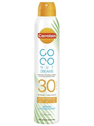 Carroten Coconut Dreams Слънцезащитен сух спрей за тяло SPF30