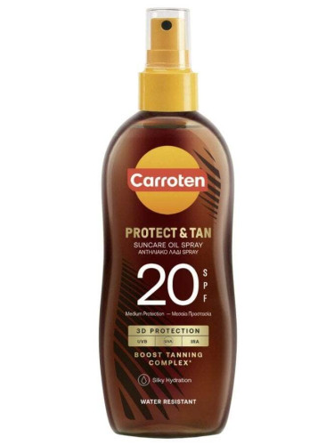 Carroten Protect & Tan Слънцезащитно олио за бърз тен SPF20