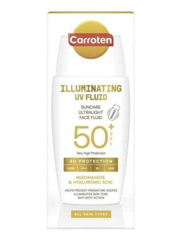 Carroten Illuminating UV Fluid Слънцезащитен флуид за лице SPF50+