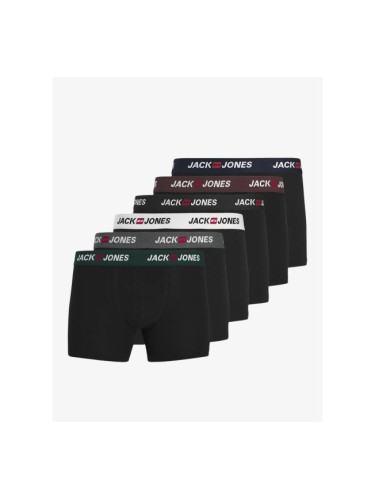 JACK&JONES Jaccorp Logo Boxer Briefs All Black 6 Pack