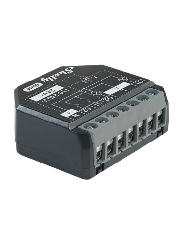 Wi-Fi Smart електромер, 230VAC, 24VDC, Shelly 2PM Gen4, монофазен, 070748