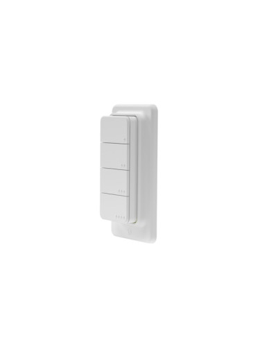 Безжичен Smart ключ, 16 функции, BT, бял, Shelly Blu RC Button 4 ZB, 072537