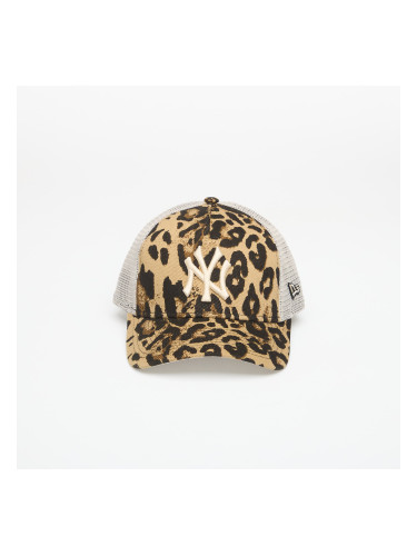 Шапка New Era 9FORTY MC AF Trucker Leopard New York Yankees NFL Brown Suede Universal