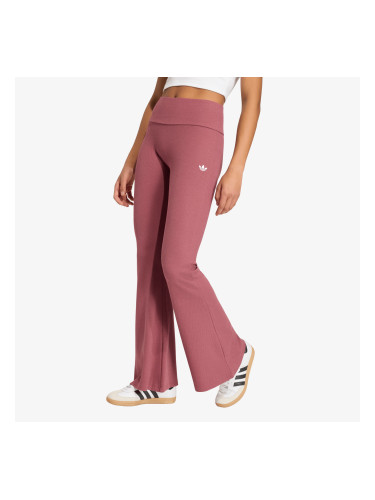 Клинове adidas Essentials Rib Flared Leggings Quiet Crimson XL