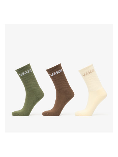 Чорапи Vans Rox Classic Crew Socks Green/ White/Brown S