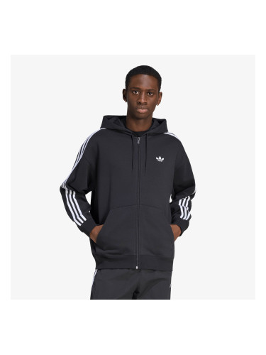 Суитшърт adidas Adicolor Oversize Full-Zip Hoodie Black S