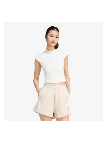 Тениска adidas Kit Small Logo Rib T-Shirt Off White S