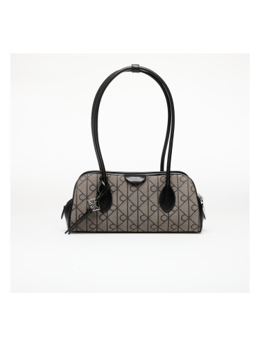 Чанта Calvin Klein Emblem Trio Jacquard Shoulder Ba Lotus Beige/ Black/ Aop Jacquard Universal