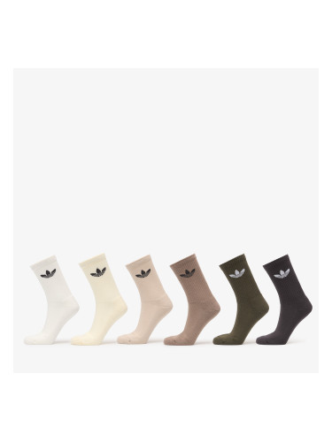Чорапи adidas Trefoil Crew Sock Cushion 6-Pack Cloud White L