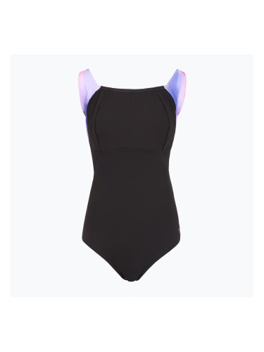 Дамски цял костюм за плуване Speedo Shaping LunaLustre Printed neon violet