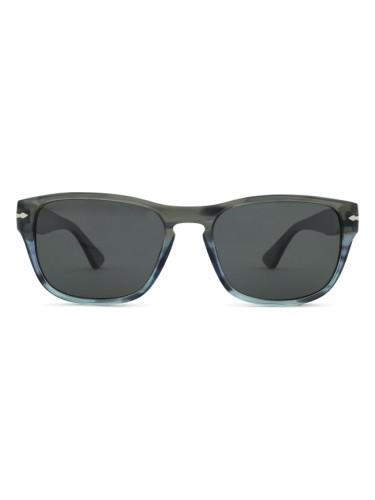 Persol PO3341S 120548 58 - правоъгълна слънчеви очила, unisex, сиви, поляризирани