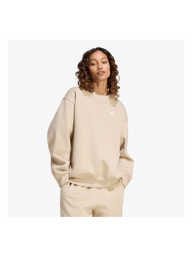 Суитшърт adidas Ess Fl Crw Os Khaki Three XL