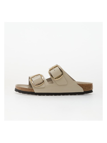 Birkenstock Arizona Big Buckle Natural Leather Patent Women High-Shine Oyster 36