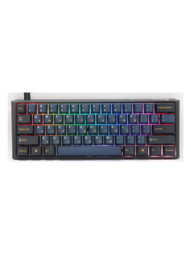  Механична клавиатура Ducky - One 3 Pro Mini, Cherry MX2A Speed Silver, Nazca Line