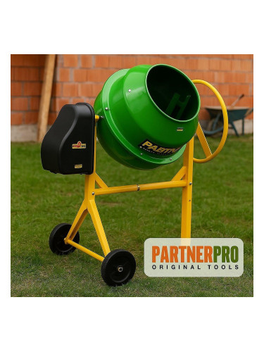 Бетонобъркачка 185 л, 1000W, PARTNERPro BPO-185L, с чугунено зъбно колело