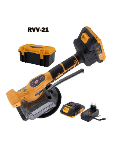 Виброчук за плочки акумулаторен ROTOR RVV-21, 21V, 2x1.5Ah, 130 мм, до 70 кг