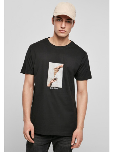 Мъжка тениска в черен цвят Mister Tee God Given Pizza Tee black 