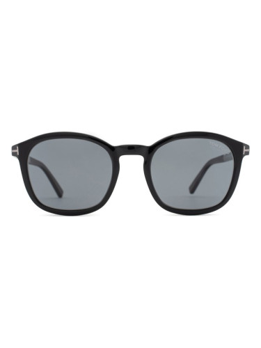 Tom Ford Jayson FT1020-N 01D 52 - квадратна слънчеви очила, мъжки, черни, поляризирани