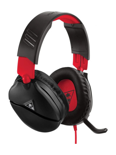  Гейминг слушалки Turtle Beach - Recon 70, Xbox, PS, mobile, черни/червени